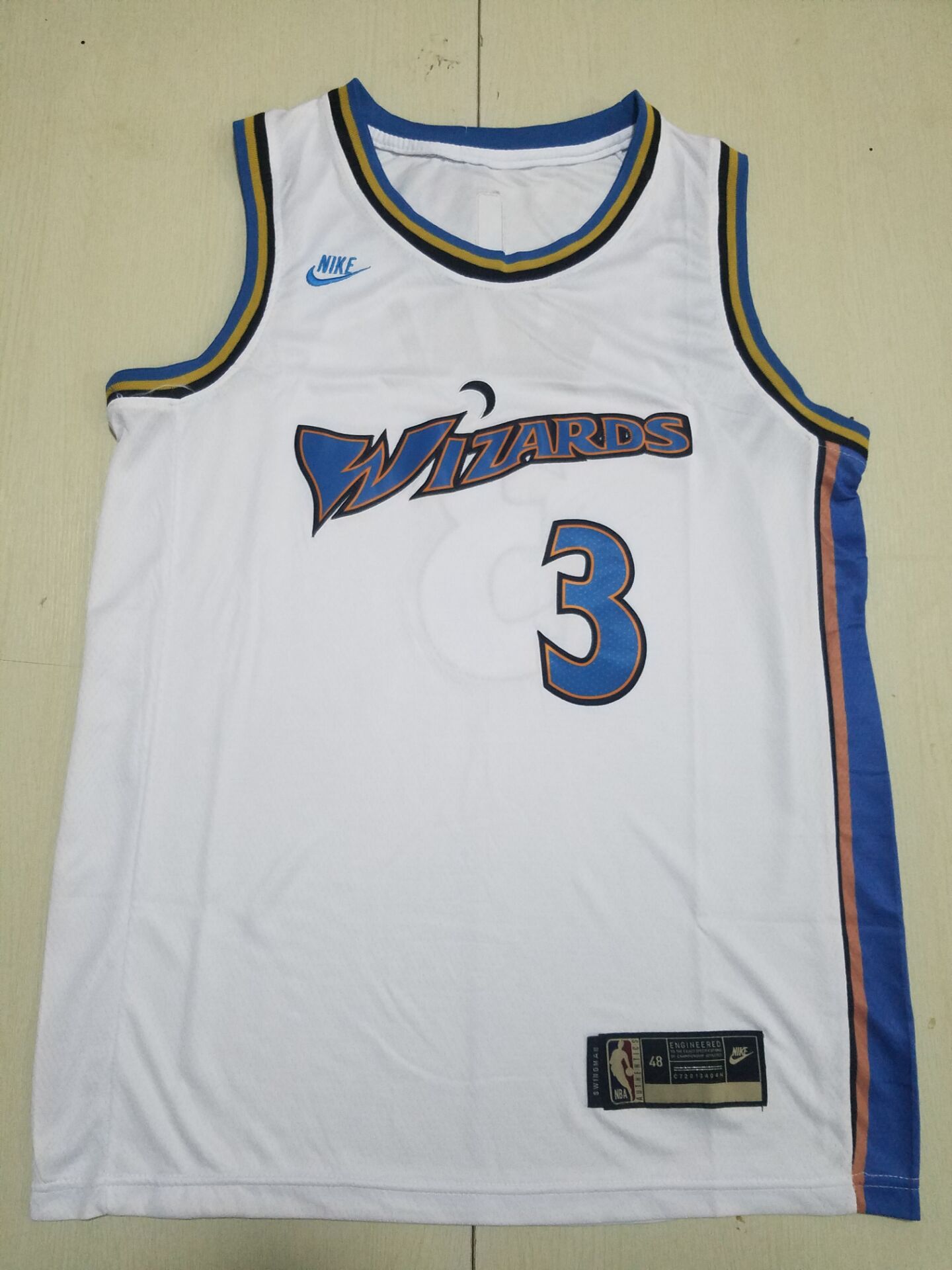 Men Washington Wizards 3 Beal White 2022 Nike NBA Jersey